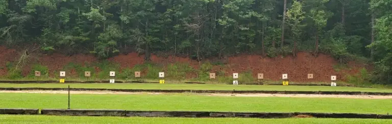 Target frames on the 100 yard rifle range