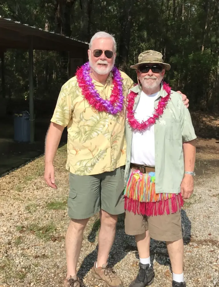 Two members at the range